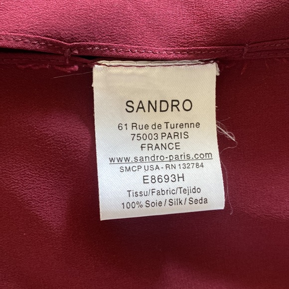 Sandro Sleeveless Silk Top - Picture 5 of 5